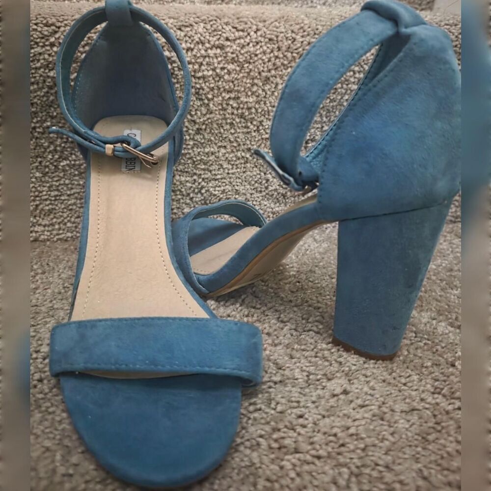 Cape Robbin Teal Blue Block Heels RETRO Glam